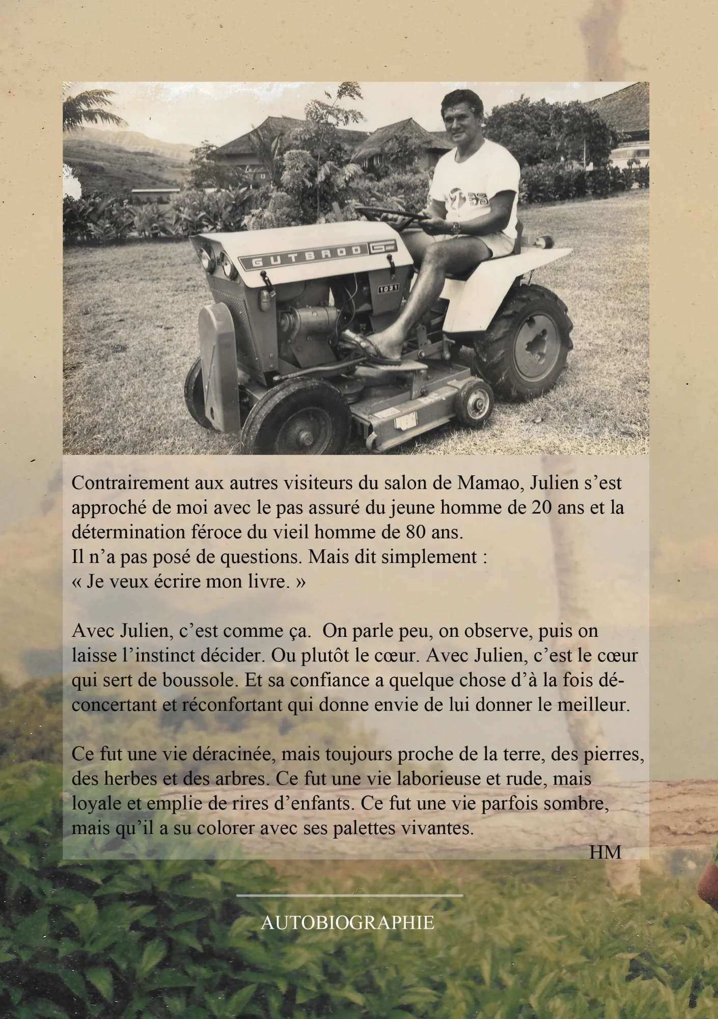 Quatrième de couverture de « L’homme qui plantait des couleurs »
