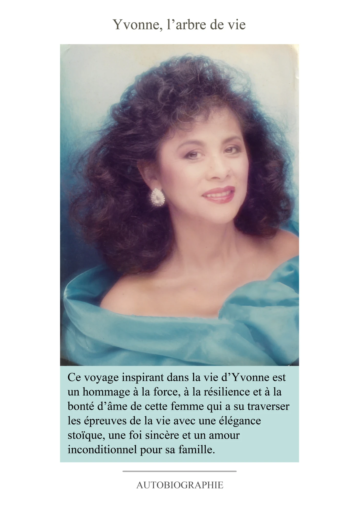 Quatrième de couverture de « Poh Poh Yvonne, l’arbre de vie »